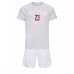Billige Danmark Pierre-Emile Hojbjerg #23 Bortetrøye Barn VM 2022 Kortermet (+ korte bukser)